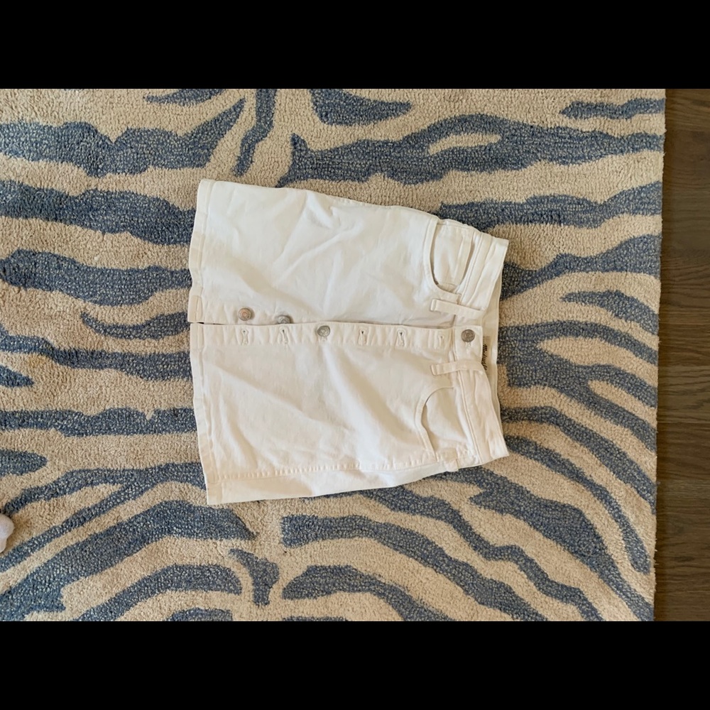 Madewell white Jean skirt!